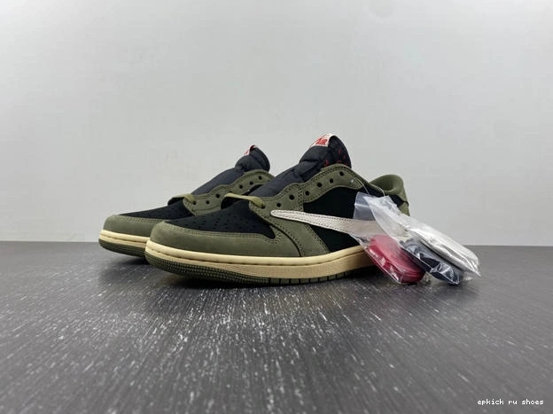 Rep TS x x Jordan Travis 1 OG Low AJ1 Air Scott DM7866- Original 3575 1027